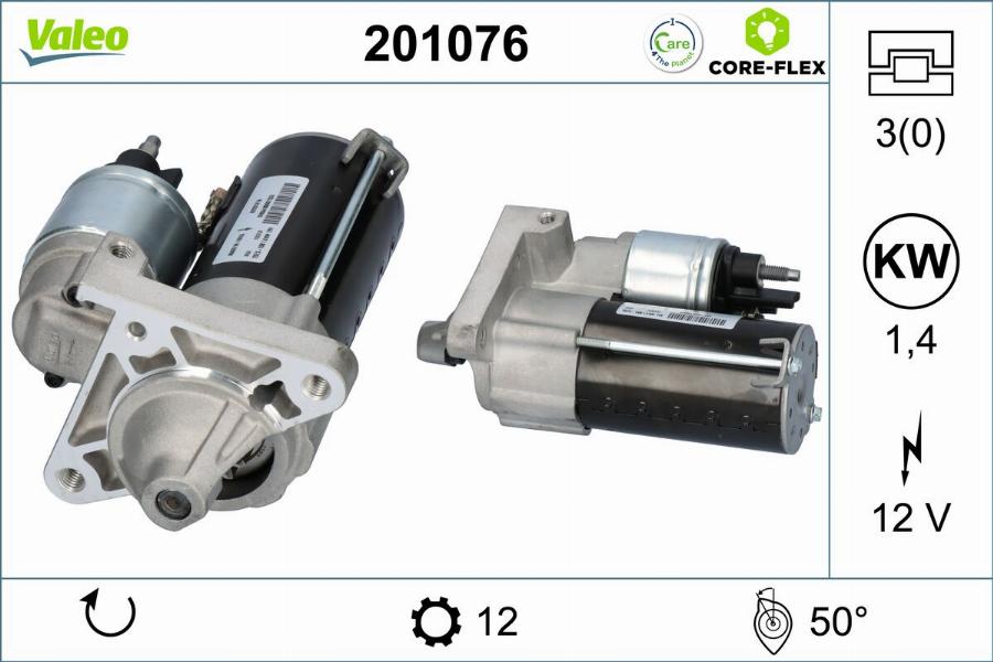 Valeo 201076 - Starteris www.autospares.lv