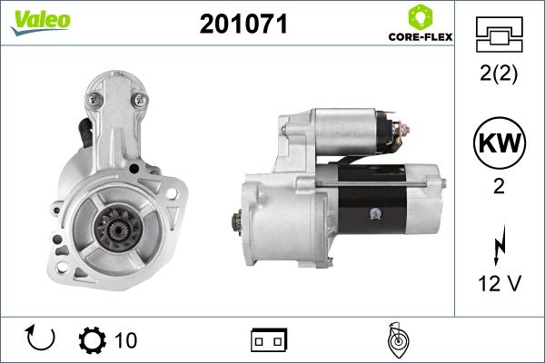 Valeo 201071 - Starter www.autospares.lv