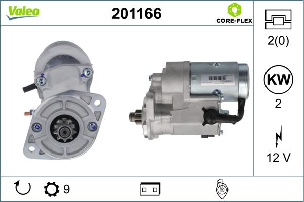 Valeo 201166 - Starter www.autospares.lv