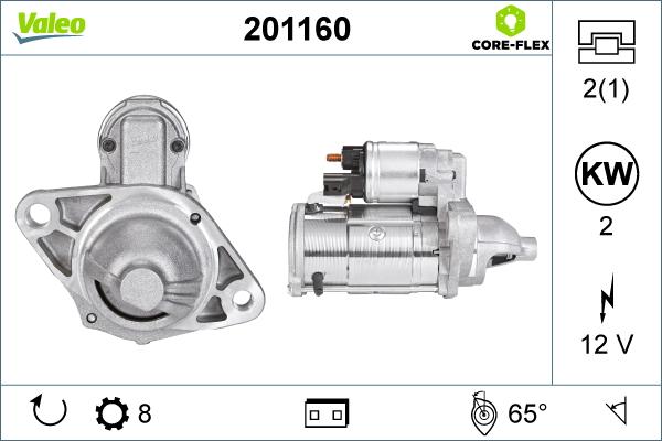 Valeo 201160 - Стартер www.autospares.lv