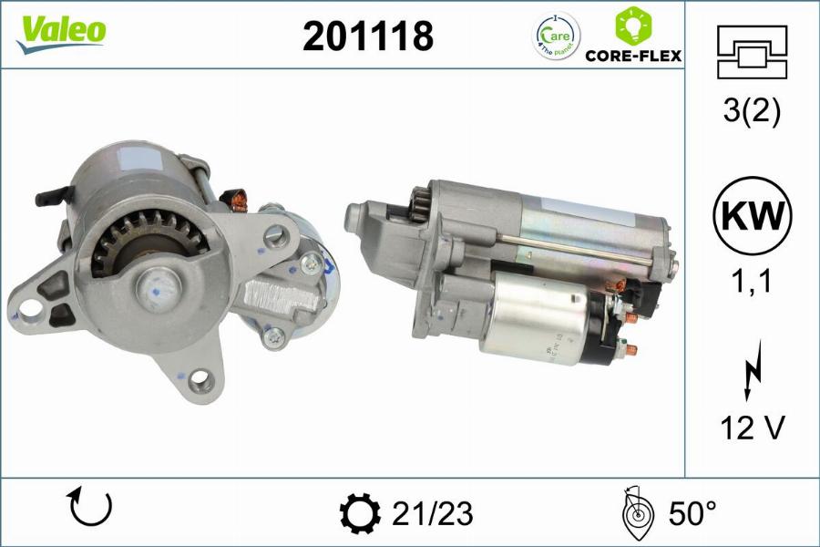 Valeo 201118 - Starteris www.autospares.lv