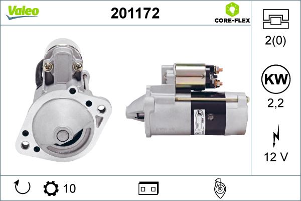 Valeo 201172 - Starteris www.autospares.lv