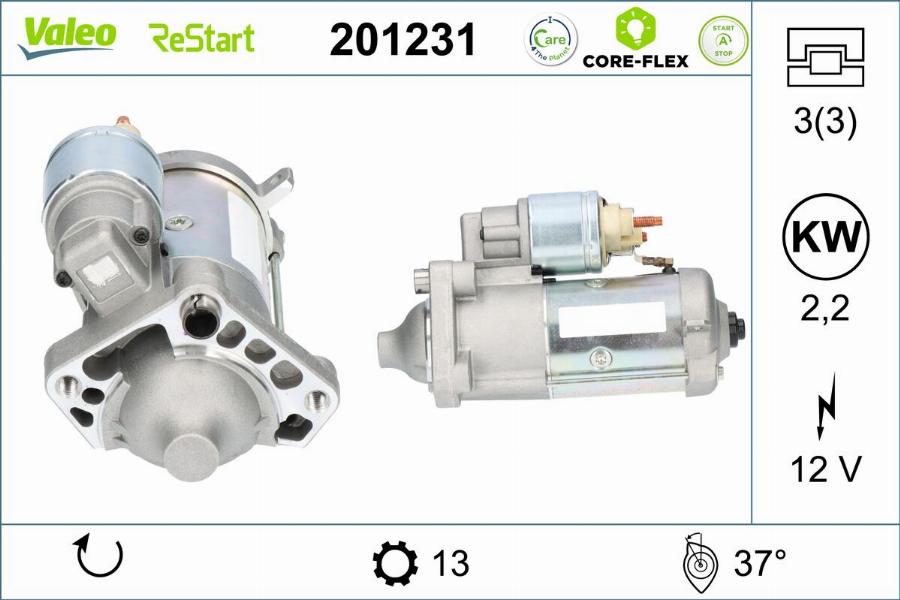 Valeo 201231 - Starteris www.autospares.lv