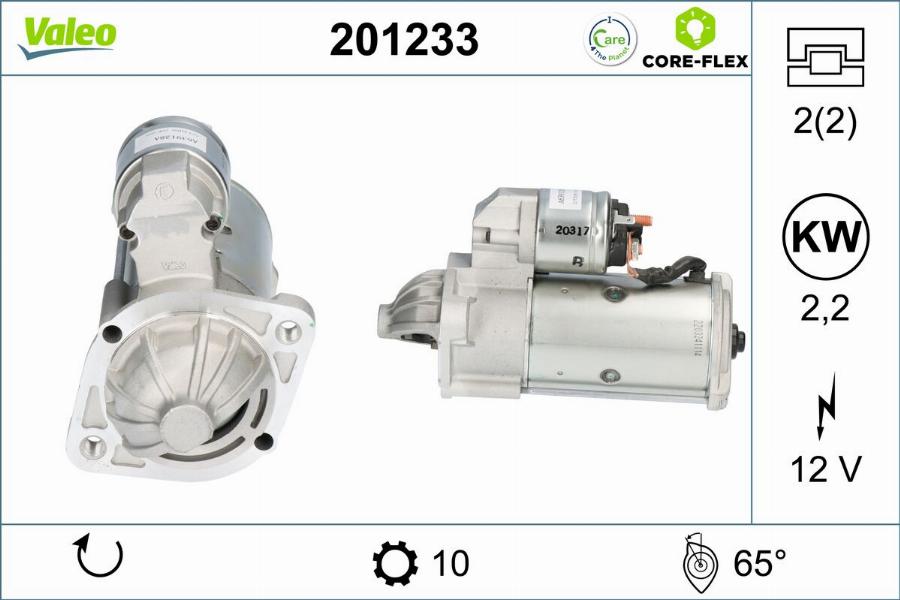 Valeo 201233 - Starteris www.autospares.lv