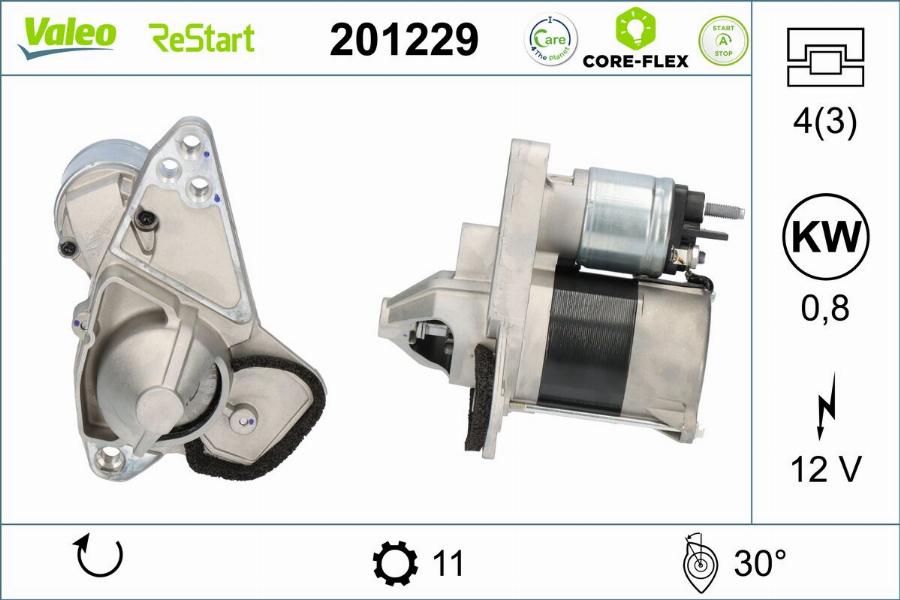 Valeo 201229 - Starteris www.autospares.lv