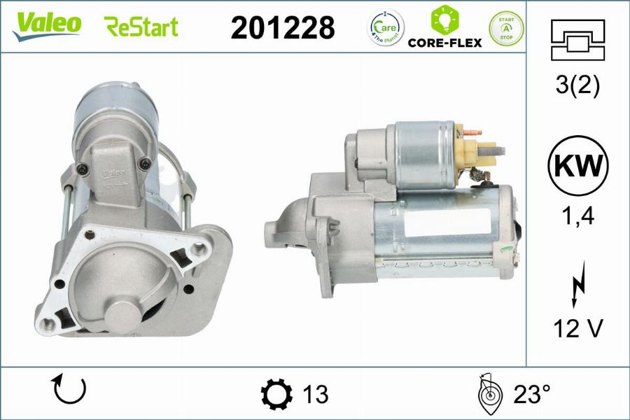 Valeo 201228 - Starteris www.autospares.lv