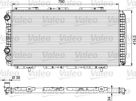 Valeo 230997 - Radiators, Motora dzesēšanas sistēma www.autospares.lv