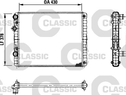 Valeo 230956 - Radiators, Motora dzesēšanas sistēma www.autospares.lv