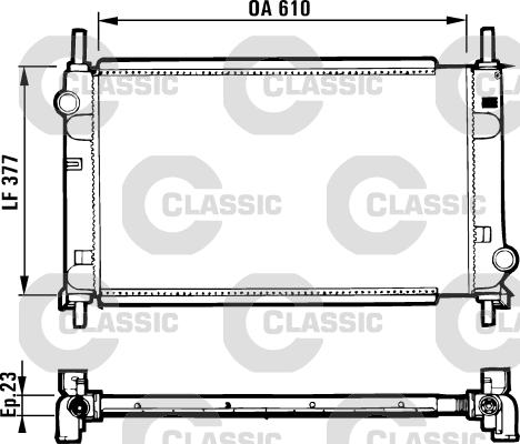 Valeo 231550 - Radiators, Motora dzesēšanas sistēma www.autospares.lv