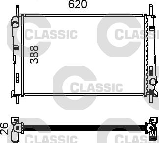 Valeo 231011 - Radiators, Motora dzesēšanas sistēma www.autospares.lv