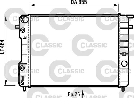 Valeo 231840 - Radiators, Motora dzesēšanas sistēma www.autospares.lv