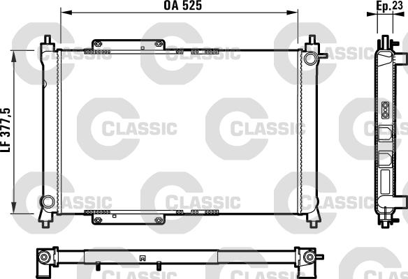 Valeo 231816 - Radiators, Motora dzesēšanas sistēma www.autospares.lv