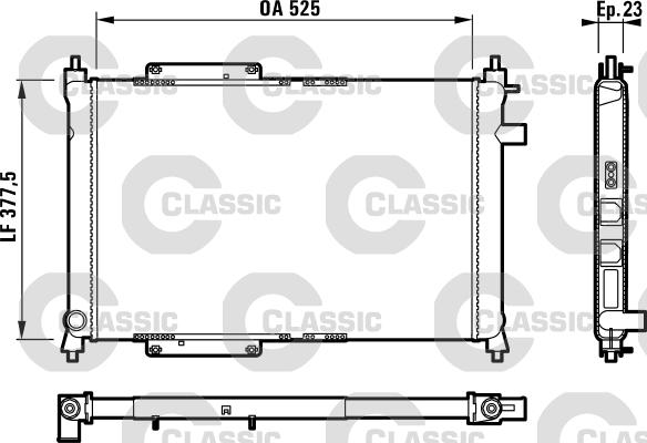 Valeo 231818 - Radiators, Motora dzesēšanas sistēma www.autospares.lv