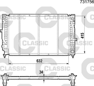 Valeo 231756 - Radiators, Motora dzesēšanas sistēma www.autospares.lv