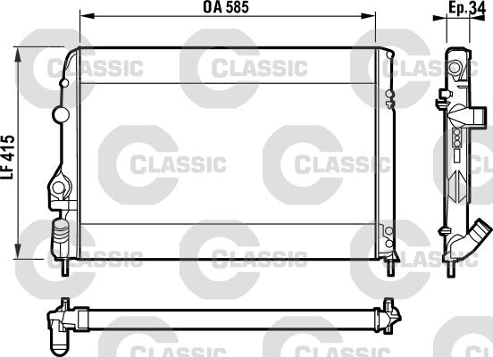 Valeo 232559 - Radiators, Motora dzesēšanas sistēma www.autospares.lv