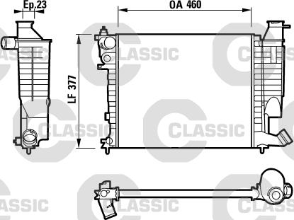 Valeo 232534 - Radiators, Motora dzesēšanas sistēma www.autospares.lv