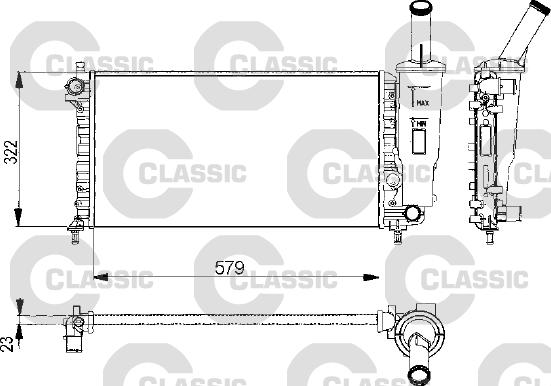 Valeo 232578 - Radiators, Motora dzesēšanas sistēma www.autospares.lv