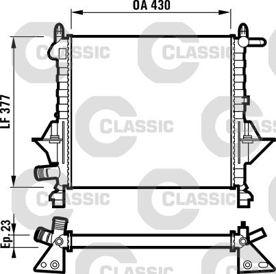 Valeo 232051 - Radiators, Motora dzesēšanas sistēma www.autospares.lv