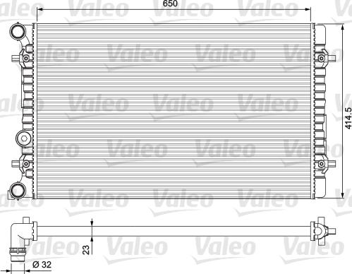 Valeo 232175 - Radiators, Motora dzesēšanas sistēma www.autospares.lv