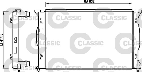 Valeo 232839 - Радиатор, охлаждение двигателя www.autospares.lv