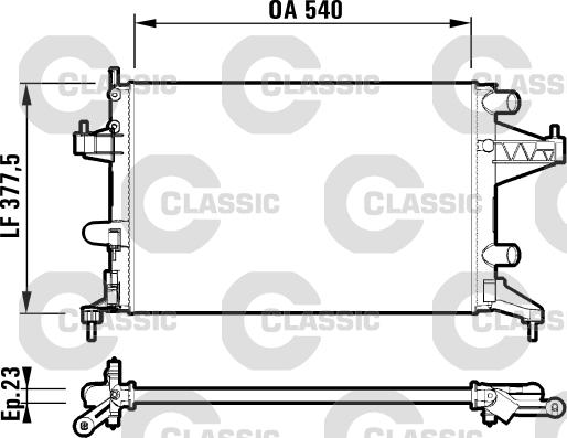 Valeo 232825 - Radiators, Motora dzesēšanas sistēma www.autospares.lv