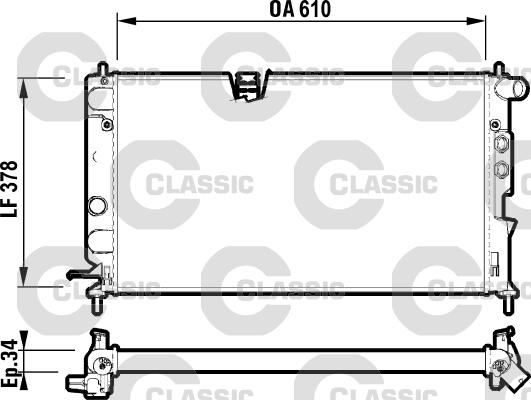 Valeo 232347 - Radiators, Motora dzesēšanas sistēma www.autospares.lv