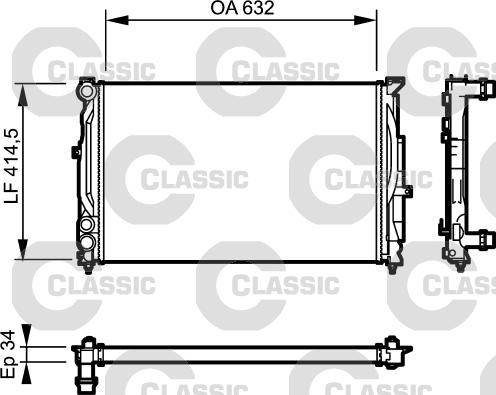 Valeo 232361 - Radiators, Motora dzesēšanas sistēma www.autospares.lv