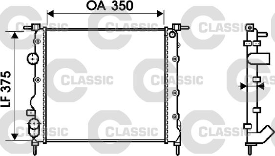 Valeo 232338 - Radiators, Motora dzesēšanas sistēma www.autospares.lv