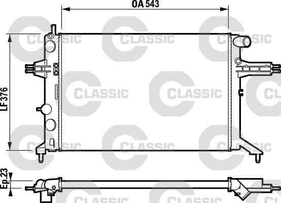 Valeo 232795 - Radiators, Motora dzesēšanas sistēma www.autospares.lv