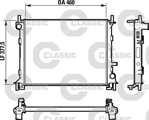 Valeo 232731 - Radiators, Motora dzesēšanas sistēma www.autospares.lv