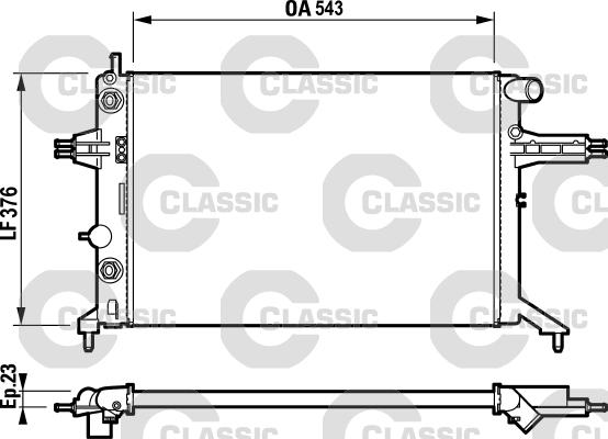 Valeo 232724 - Radiators, Motora dzesēšanas sistēma www.autospares.lv