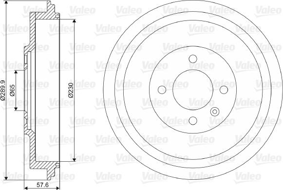 Valeo 237113 - Bremžu trumulis www.autospares.lv