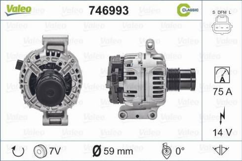 Valeo 746993 - Alternator www.autospares.lv