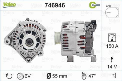 Valeo 746946 - Ģenerators autospares.lv