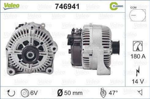 Valeo 746941 - Генератор www.autospares.lv