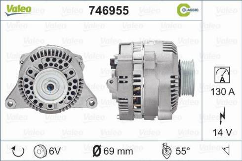 Valeo 746955 - Ģenerators autospares.lv