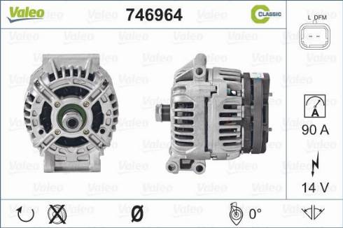 Valeo 746964 - Alternator www.autospares.lv