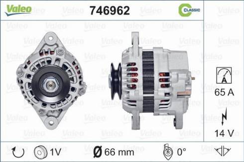 Valeo 746962 - Ģenerators autospares.lv