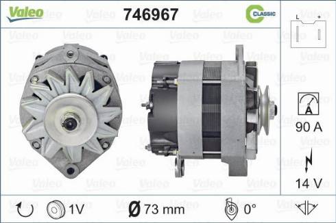 Valeo 746967 - Ģenerators autospares.lv