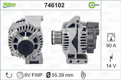 Valeo 746902 - Ģenerators autospares.lv