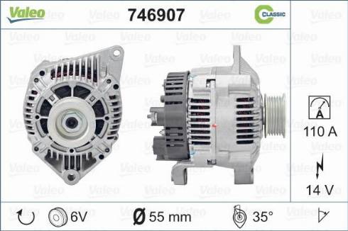 Valeo 746907 - Ģenerators www.autospares.lv