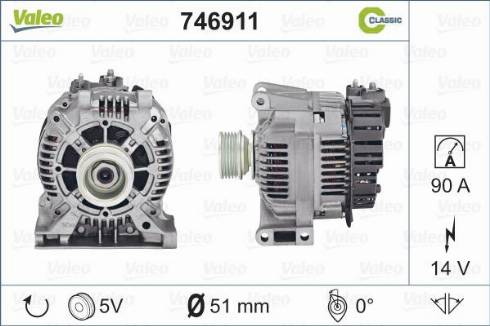 Valeo 746911 - Ģenerators www.autospares.lv