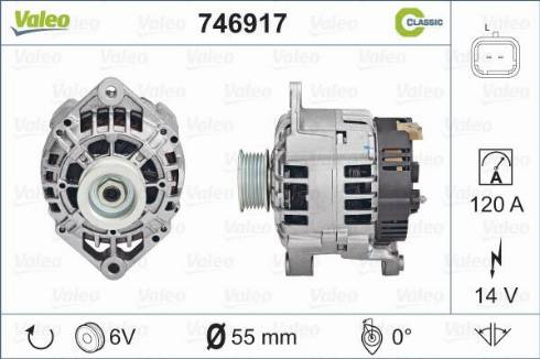 Valeo 746917 - Alternator www.autospares.lv