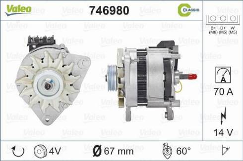 Valeo 746980 - Alternator www.autospares.lv