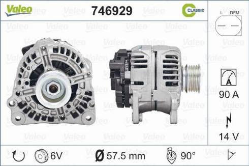 Valeo 746929 - Ģenerators autospares.lv