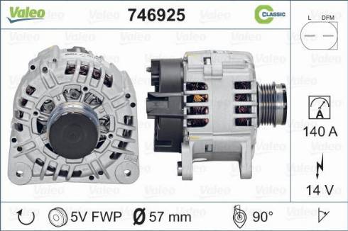 Valeo 746925 - Ģenerators autospares.lv