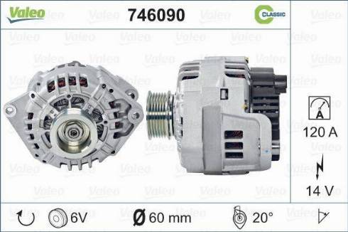 Valeo 746090 - Ģenerators autospares.lv