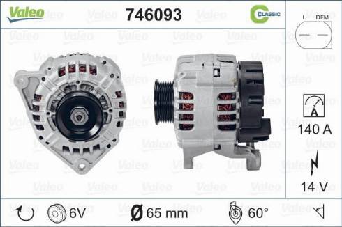 Valeo 746093 - Alternator www.autospares.lv