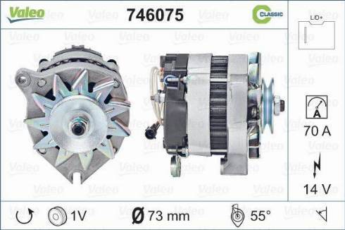 Valeo 746075 - Alternator www.autospares.lv