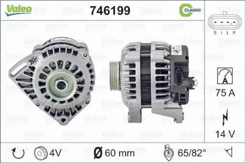 Valeo 746199 - Alternator www.autospares.lv